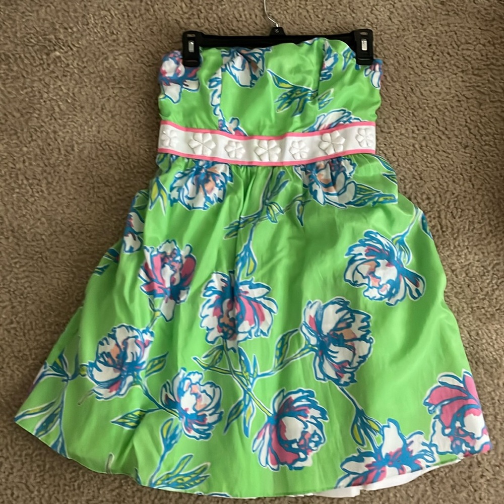 Lilly Pulitzer strapless dress size 2